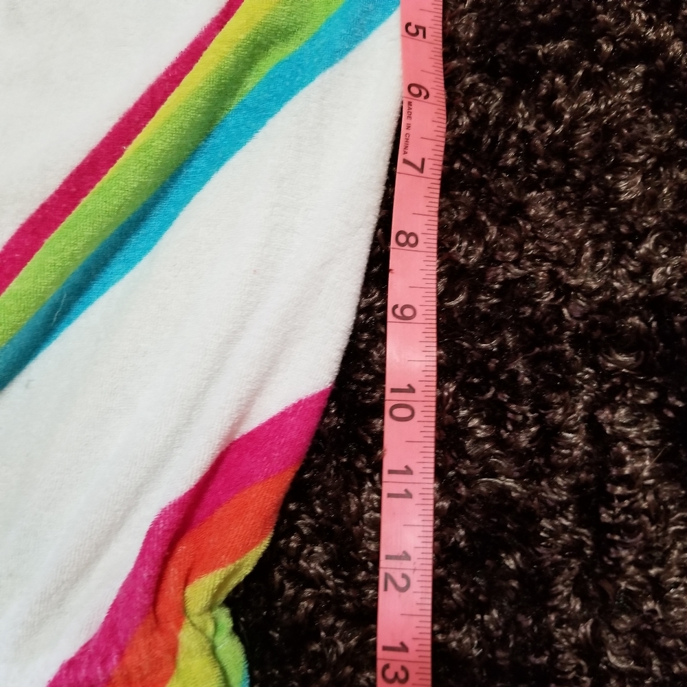 OP Terry Cloth Strapless Halter Tank Top Vtg Rainbow Sm - Picture 2 of 10